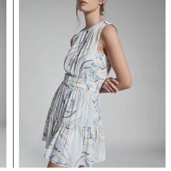 Reiss Vienna Swirl Dress sz 6 - Picture 4 of 9